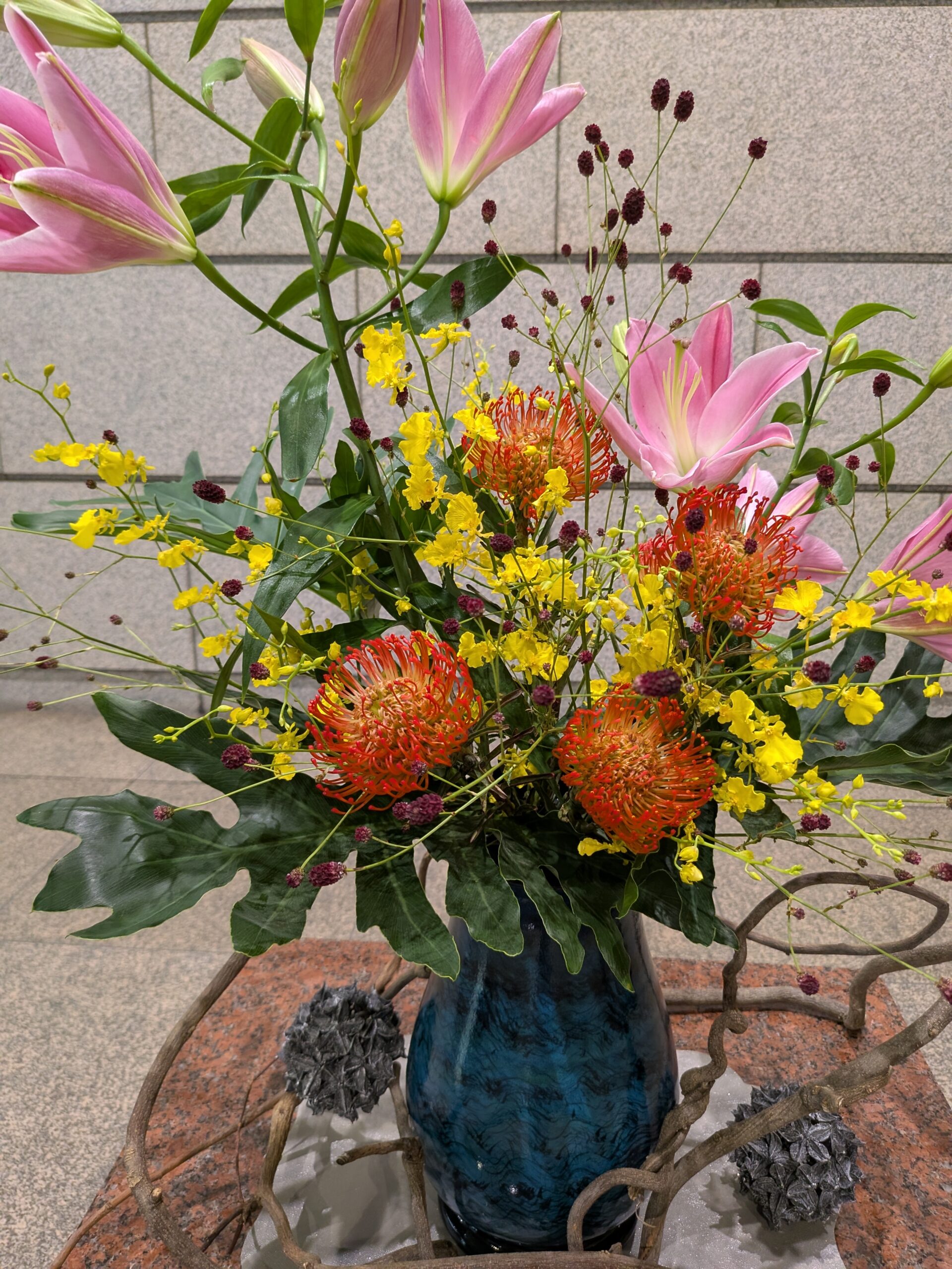 今週の議会生け花