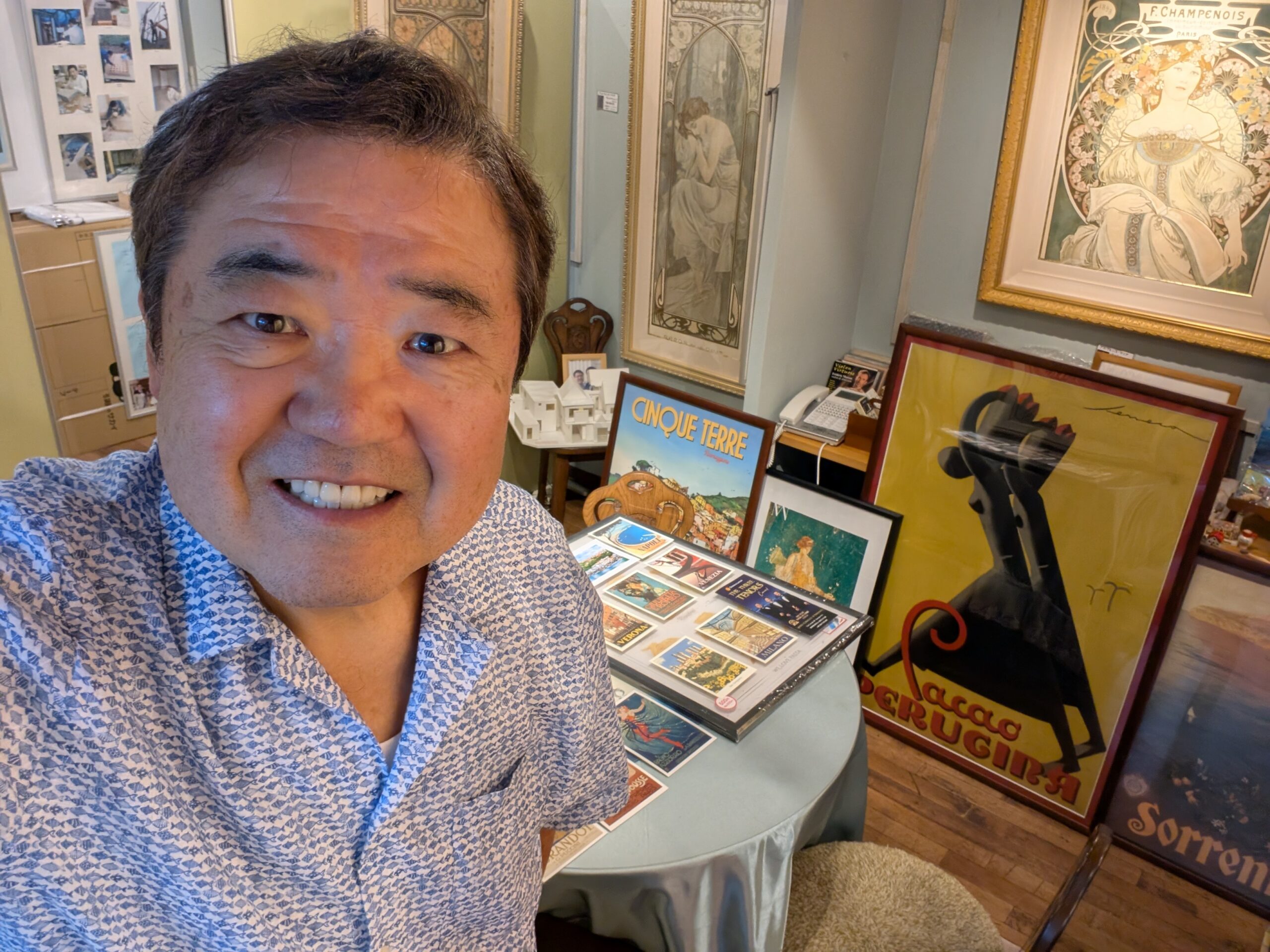 ギャラリー展示作業