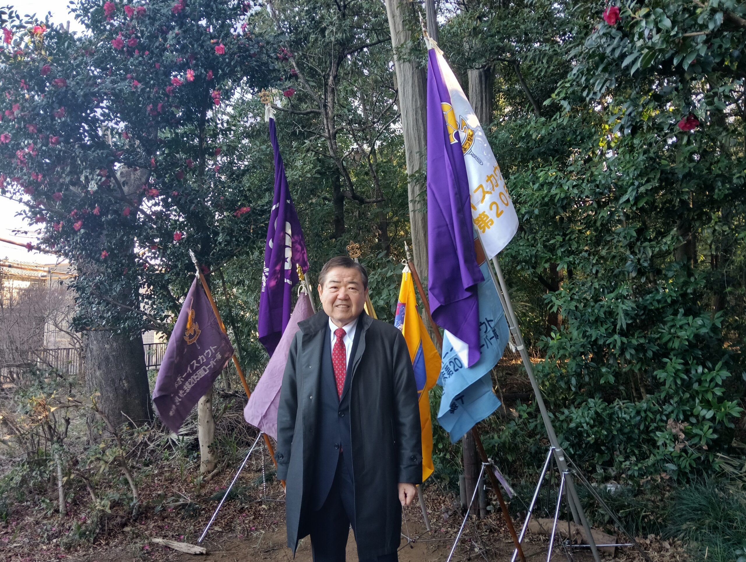 ボーイスカウト餅つき