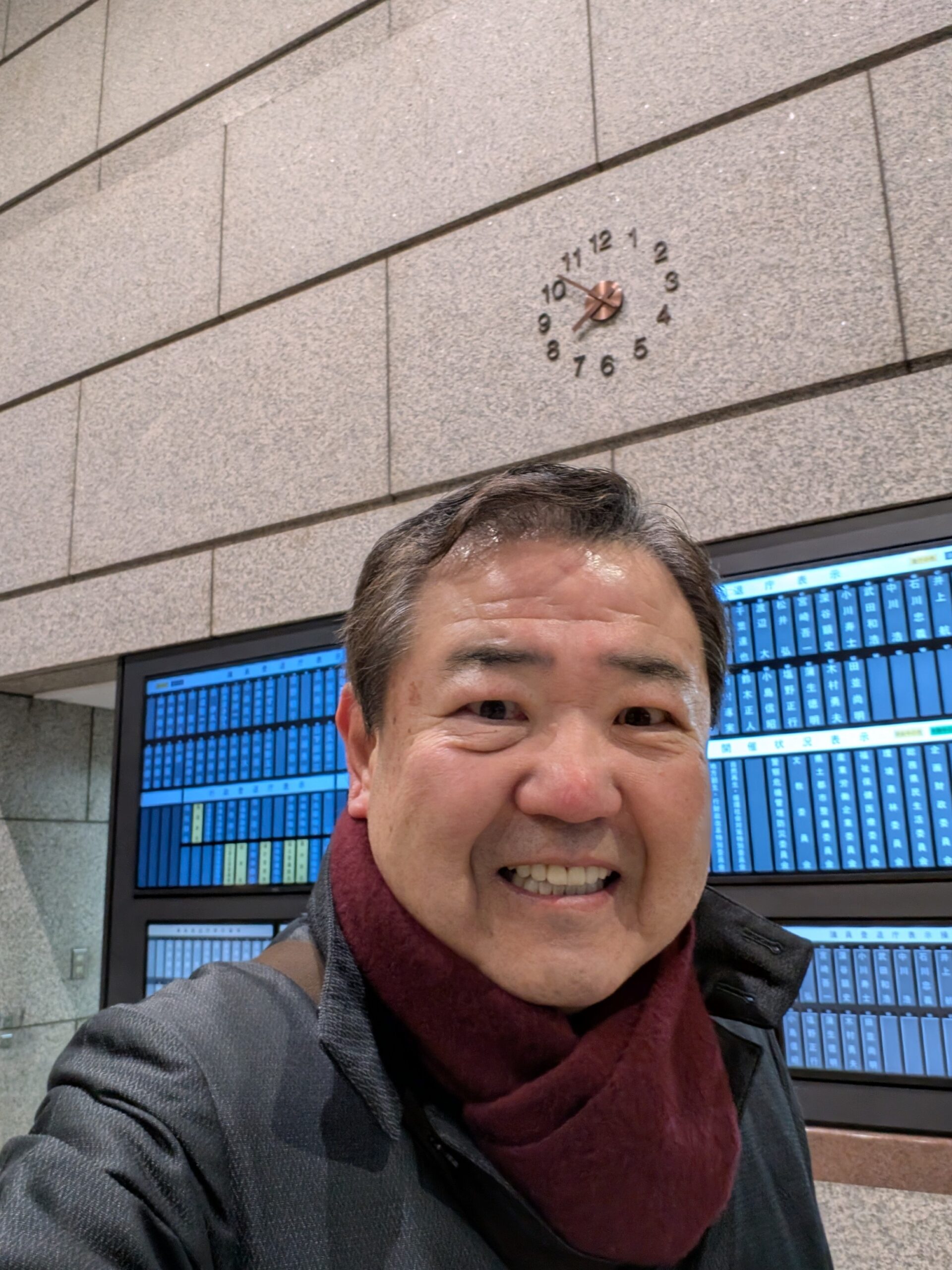 議会の登庁ランプ